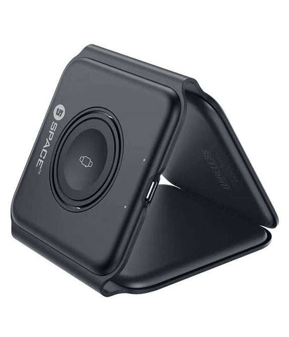 15W Wireless Triple Magnetic Charging Pad – Fast Wireless Charger, Tri-Fold Design & 1-Year Warranty
