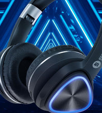Level On-Ear Wireless RGB Headphones – RGB Lighting, 15-Hour Playback & Built-in Mic-12 Months Warranty