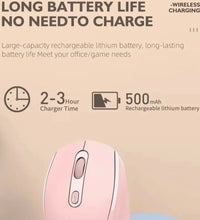 Wireless Bluetooth Mouse – Dual Mode 2.4G & Bluetooth, Rechargeable, Silent Click & 1600 DPI
