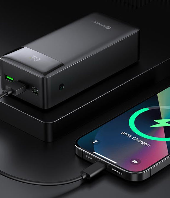 Speed PD + QC 3.0 Power Bank 30000mAh – 22.5W Fast Charging, Power Display & 1-Year Warranty