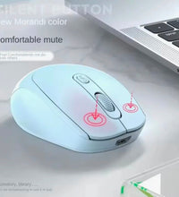 Wireless Bluetooth Mouse – Dual Mode 2.4G & Bluetooth, Rechargeable, Silent Click & 1600 DPI